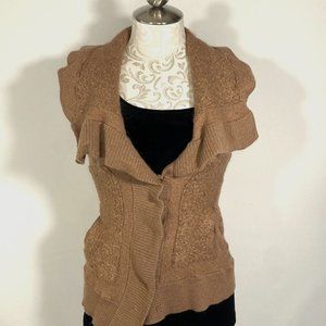 LEIFSDOTTIR Baby alpaca Blend Cardigan Sweater Size medium